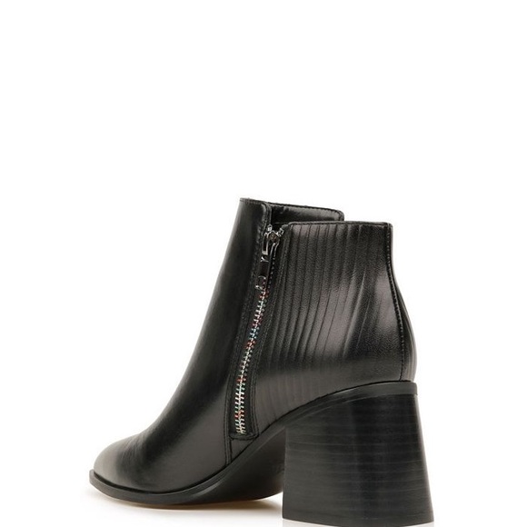 New!!! Zac Posen Tenesha Black Leather Heeled Ankle Boot Size 8.5 - Picture 12 of 14